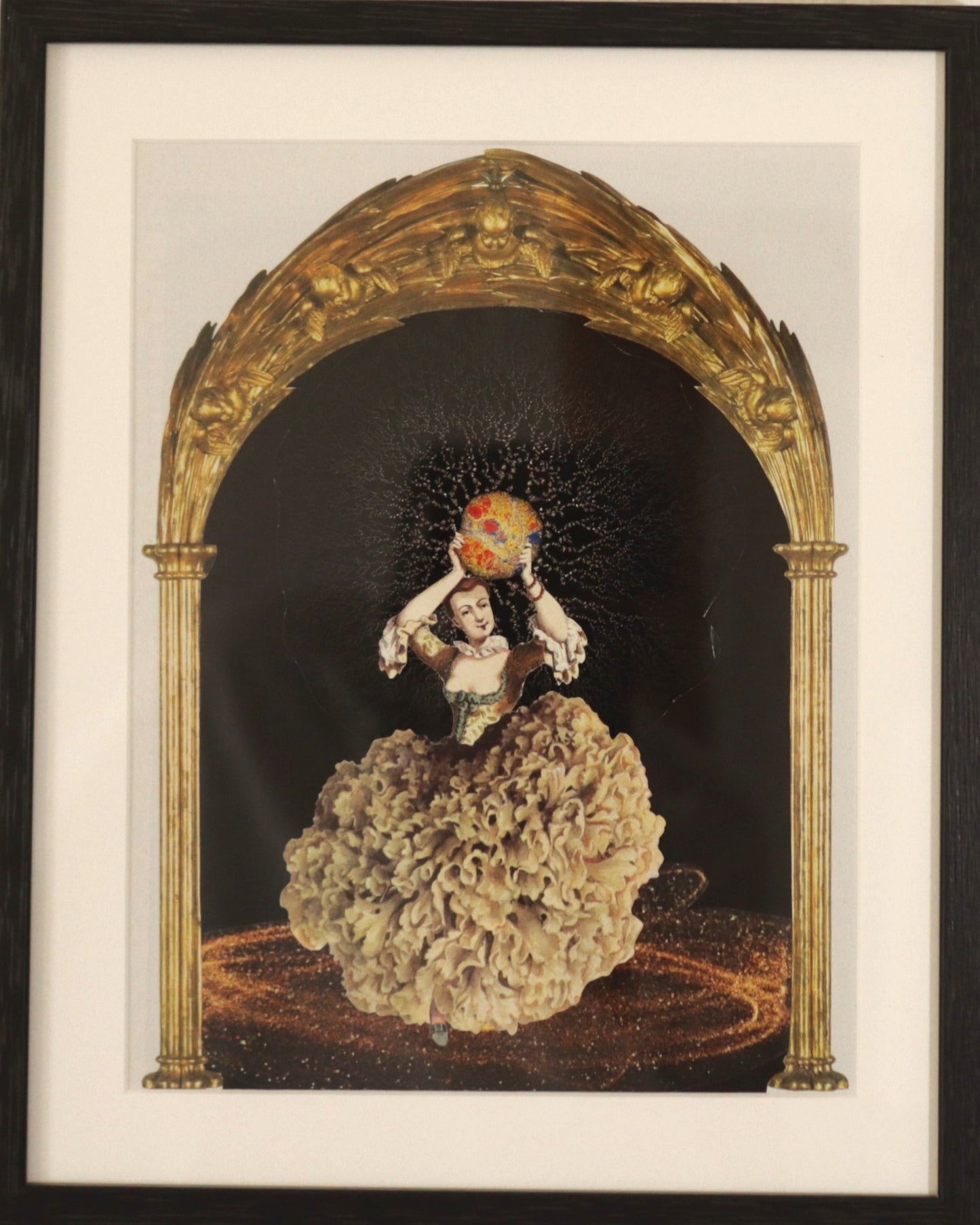 Original "Isabella" - Surreale Vintage Collage gerahmt