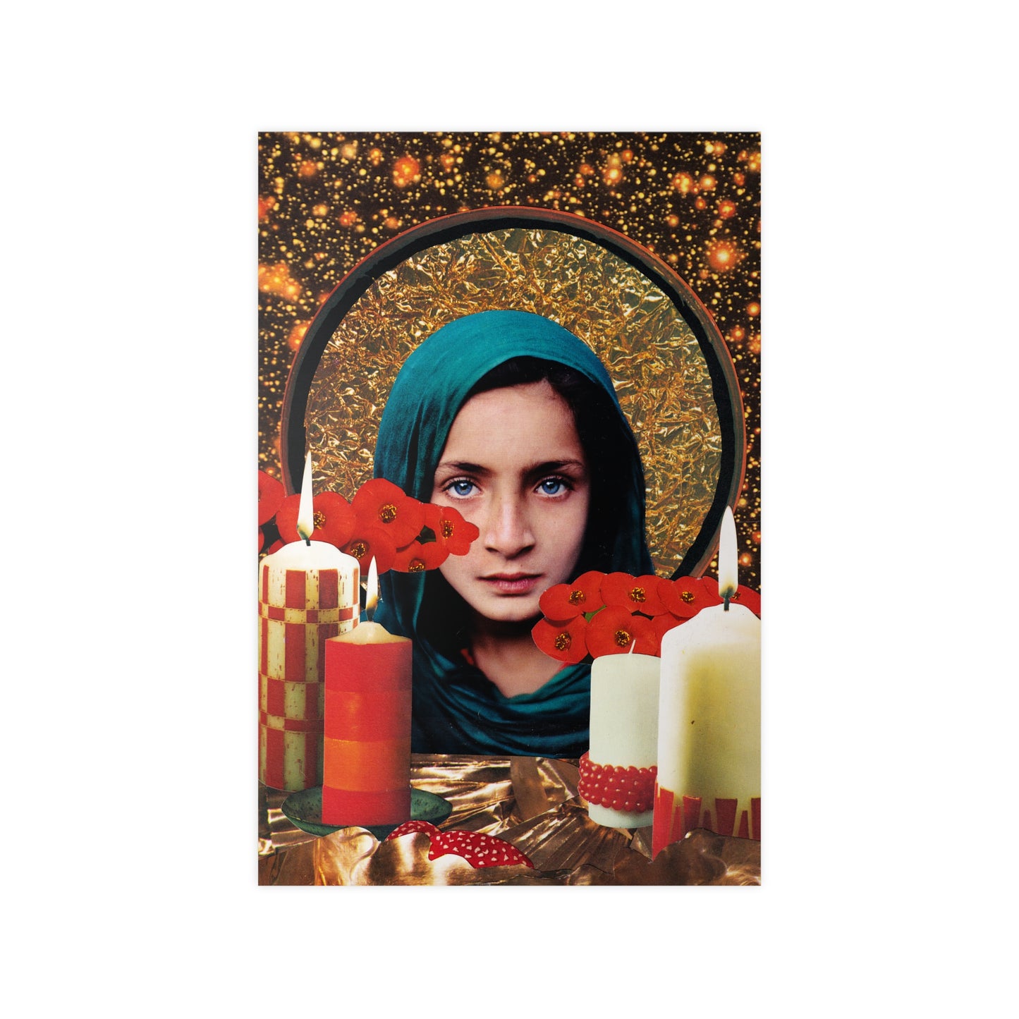 Das Echo deines inneres Lichts - vintage Collage die klassische Ikonographie mit moderner Ästhetik verbindet