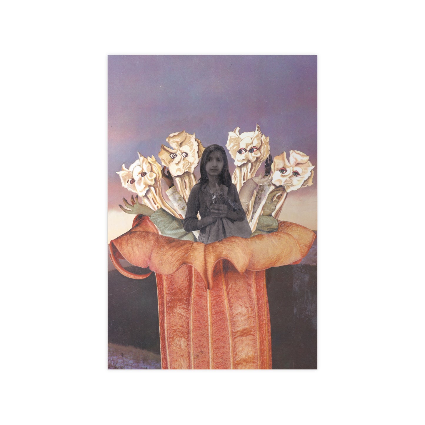 Gemeinsam statt einsam! - Vintage Collage Poster