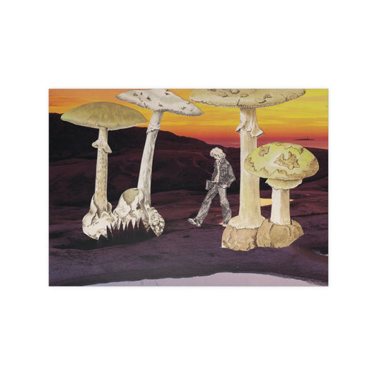 An introverts journey - Mushroom Dreamscape Photopaper Poster