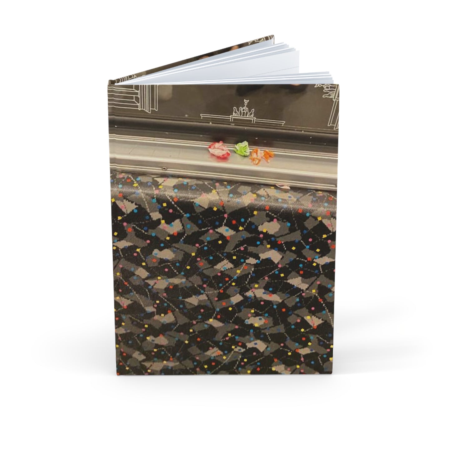 Bonbons in der Berliner U-Bahn Hardcover Journal — A5 Inspirational Notebook