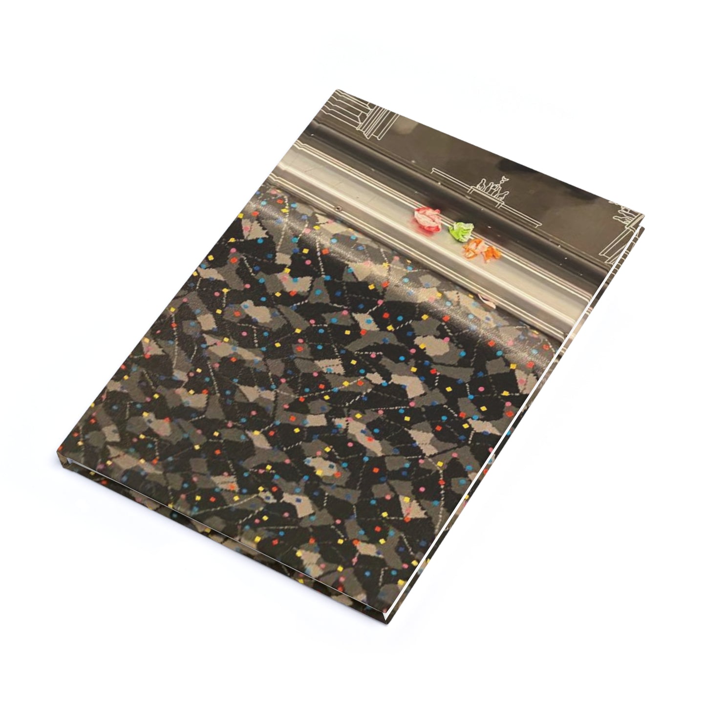 Bonbons in der Berliner U-Bahn Hardcover Journal — A5 Inspirational Notebook