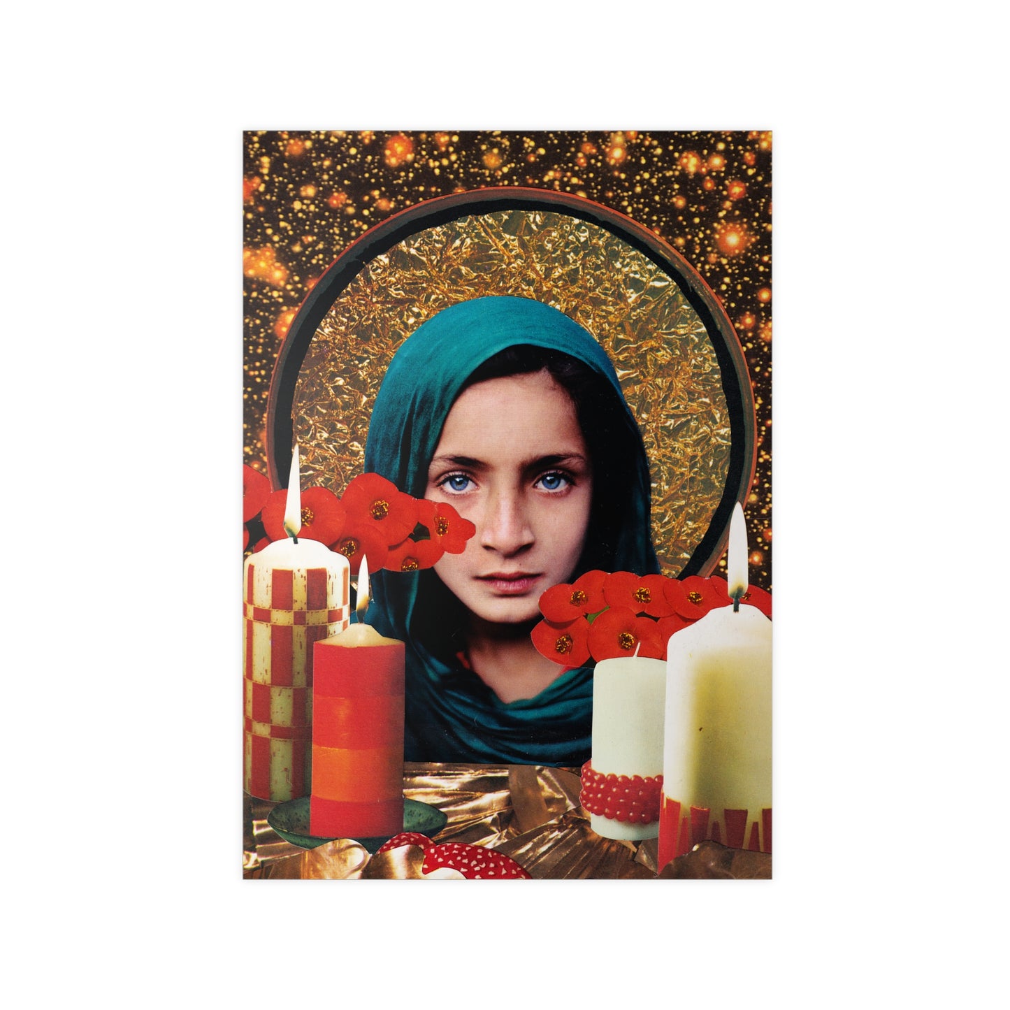 Das Echo deines inneres Lichts - vintage Collage die klassische Ikonographie mit moderner Ästhetik verbindet