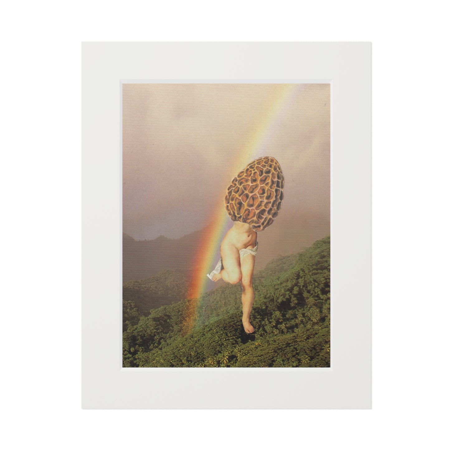 Mushroom Rainbow Fine Art Print (Passepartout)
