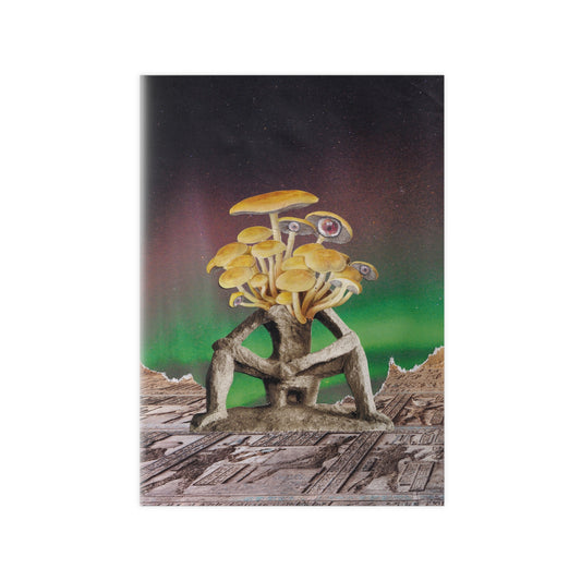 Gedankenathlet – Surreales Pilz-Denker-Poster