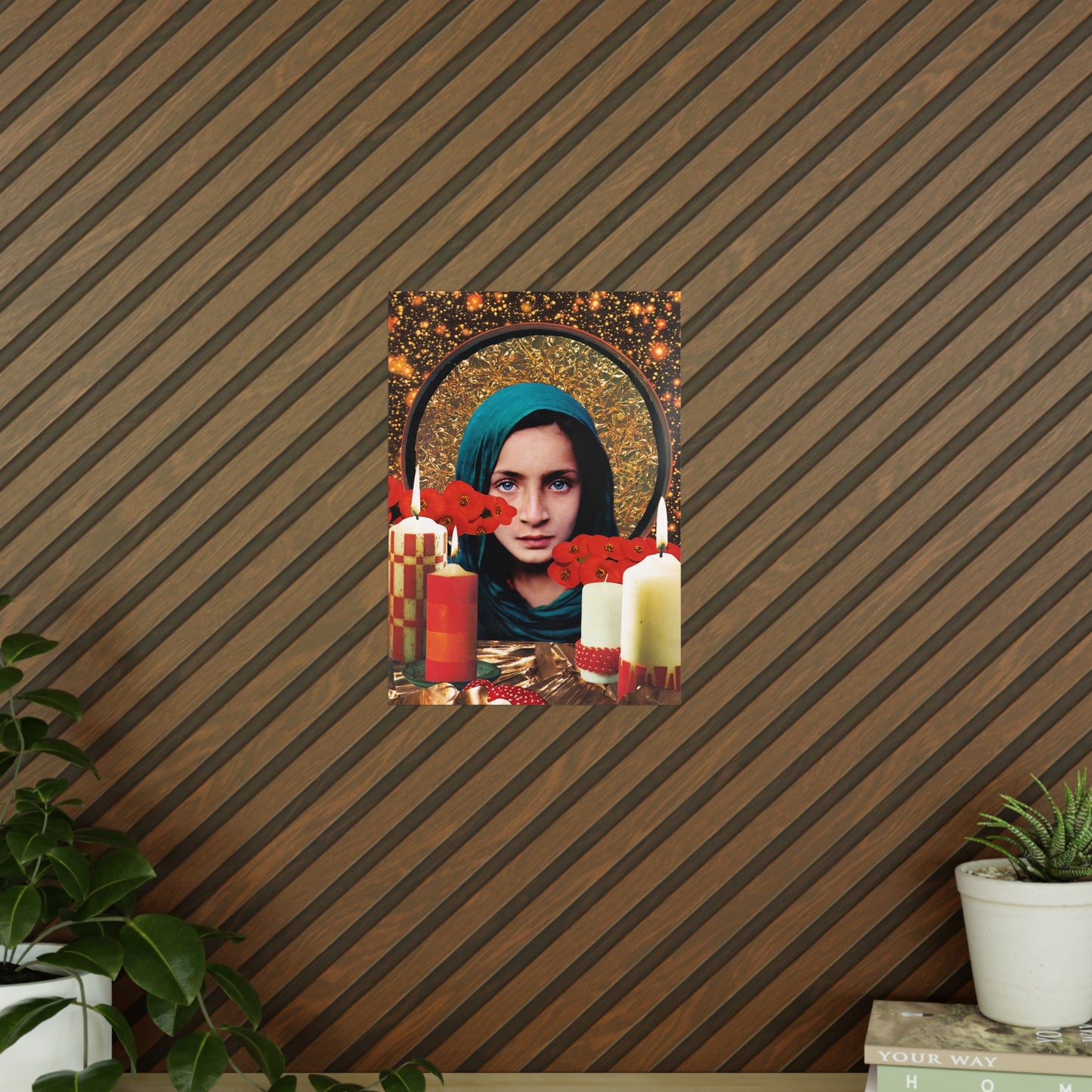 Das Echo deines inneres Lichts - vintage Collage die klassische Ikonographie mit moderner Ästhetik verbindet