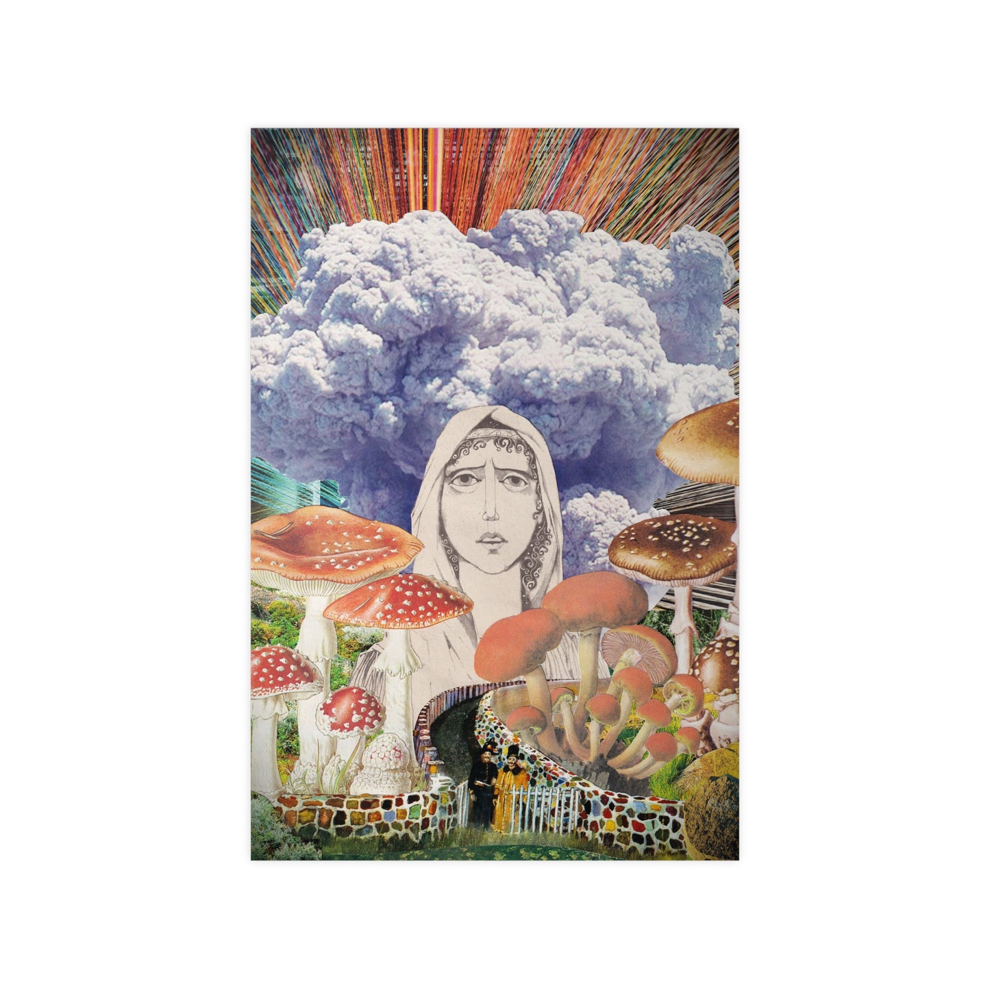 the overflowing mind of a daydreamer - Mushroom Dreamscape Photopaper Poster