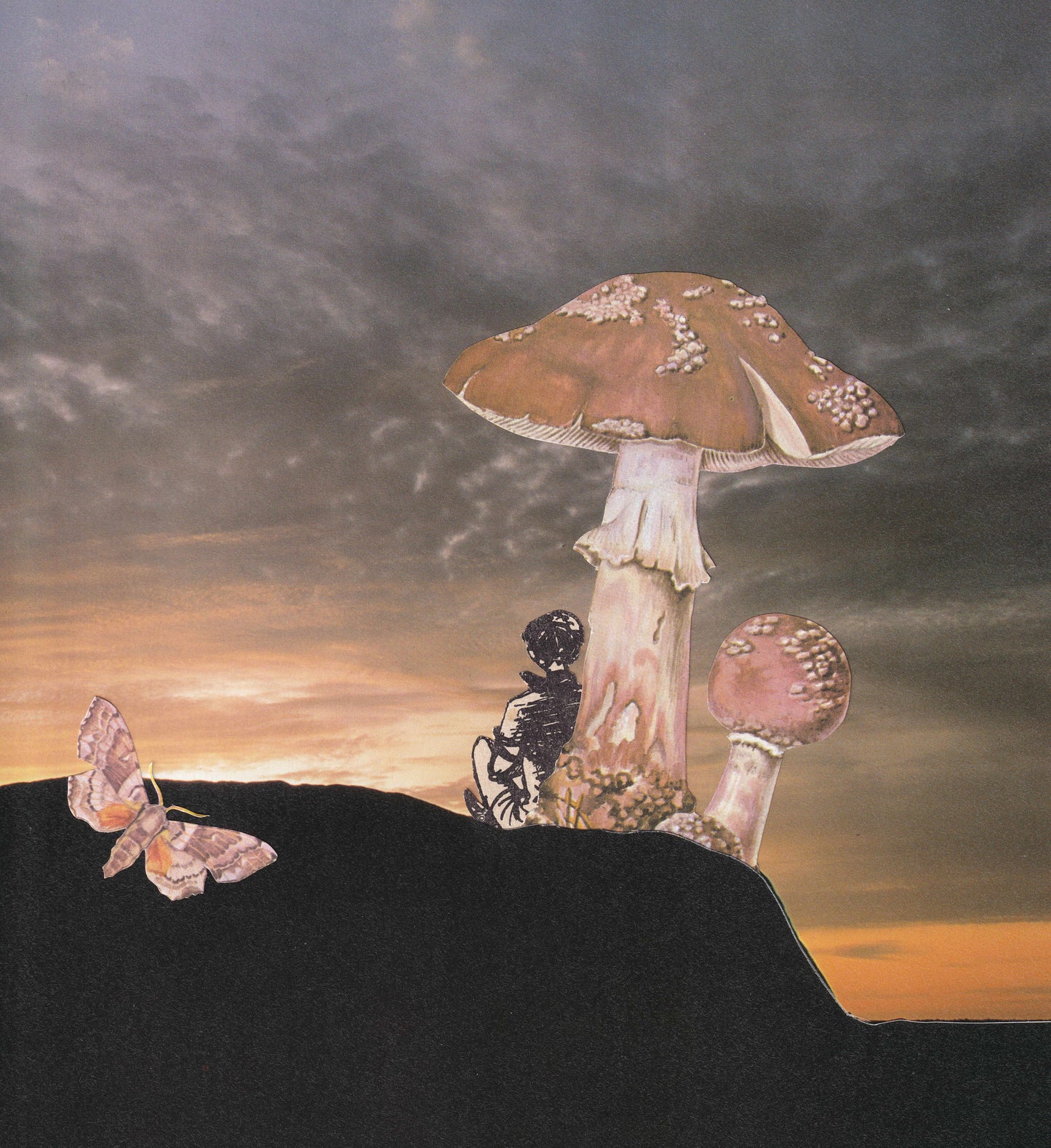 Original "Innere Einkehr" - Collage gerahmt