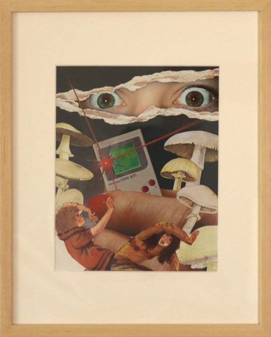 Original "Gameboy" - Collage gerahmt