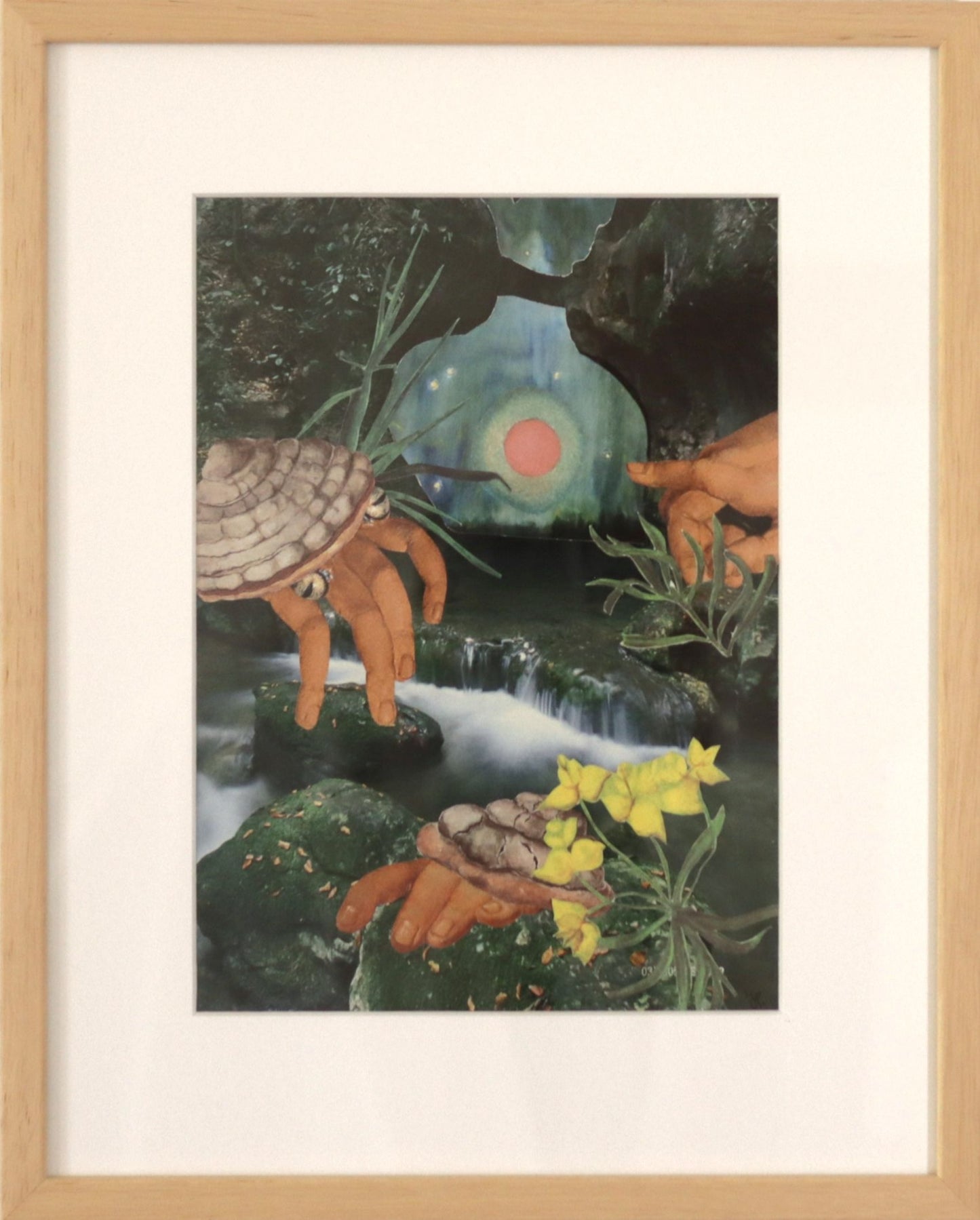 Original "Portal" - Collage gerahmt