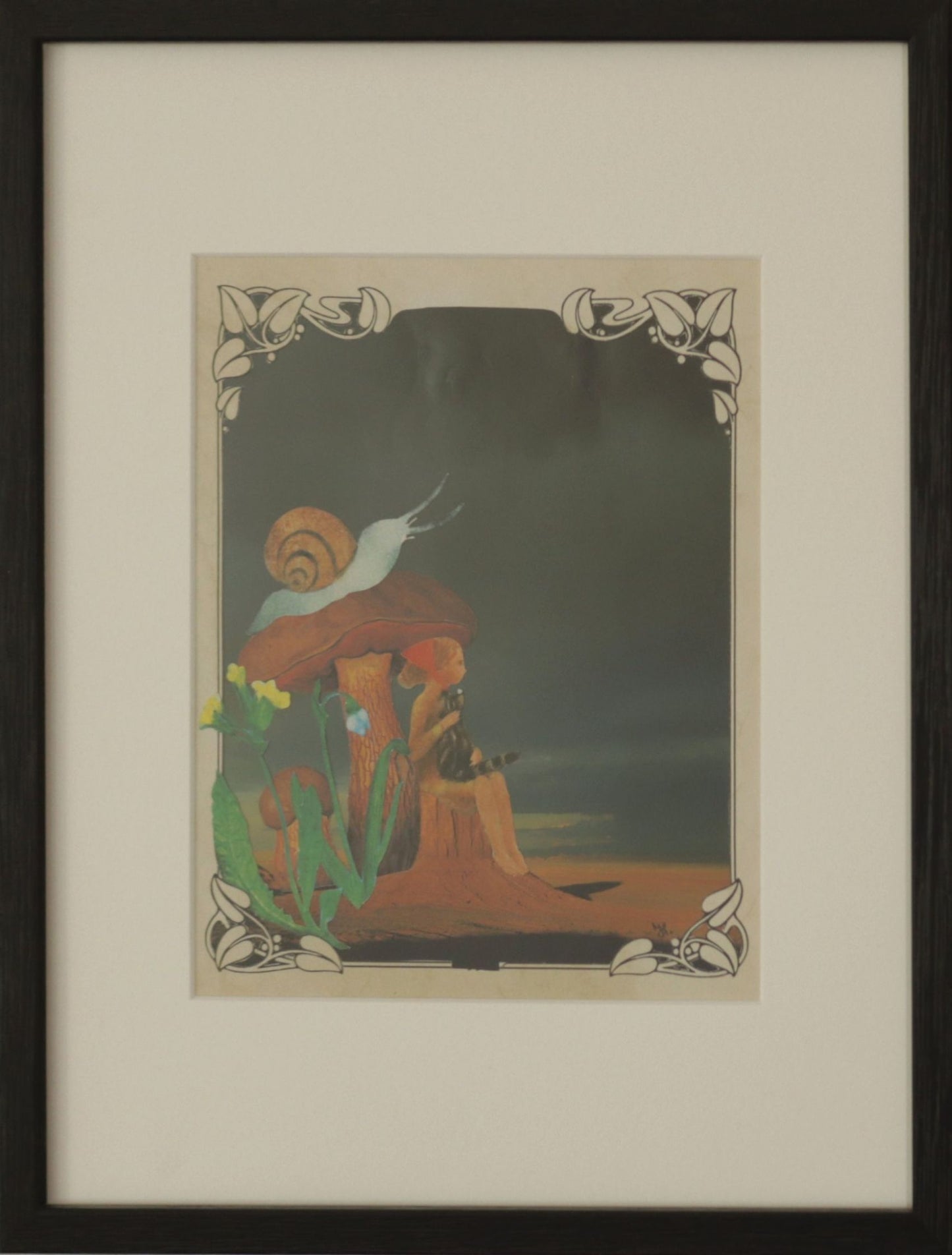 Original "Sehnsucht" - Collage gerahmt